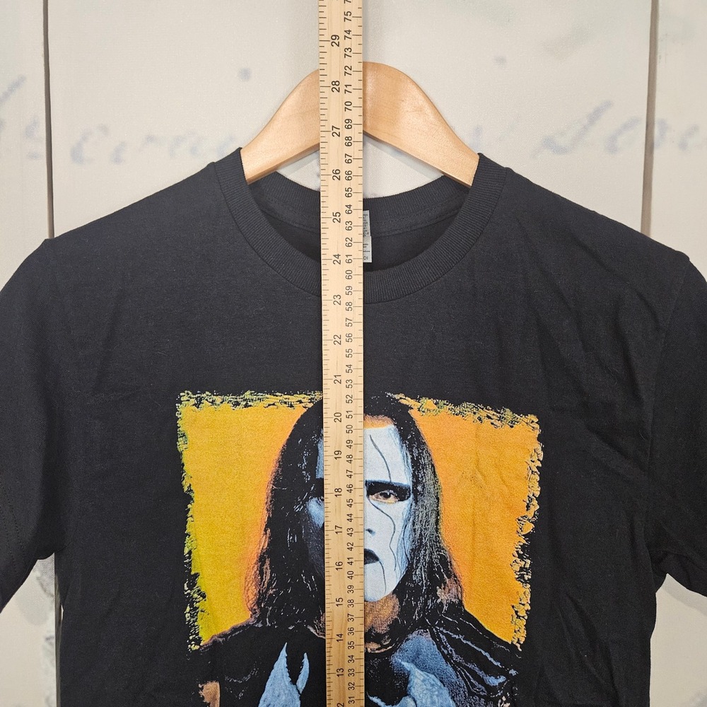 Vintage WCW nWo Sting T Shirt Size‎ Small Black 100% Cotton Short Sleeve - Picture 7 of 8